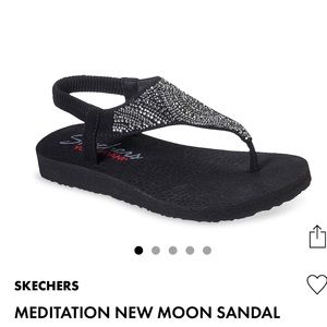 Meditation New Moon Black Skechers - Size 8